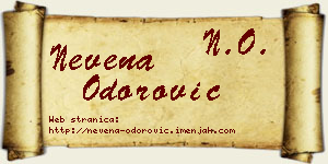 Nevena Odorović vizit kartica